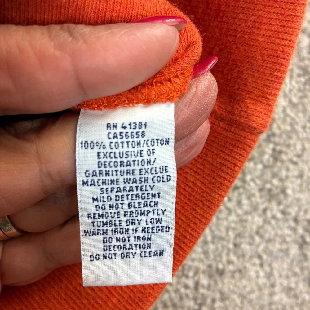 Polo Ralph Lauren Shawl Collar Pullover Mens XXL Orange Cotton Knit Sweater Logo